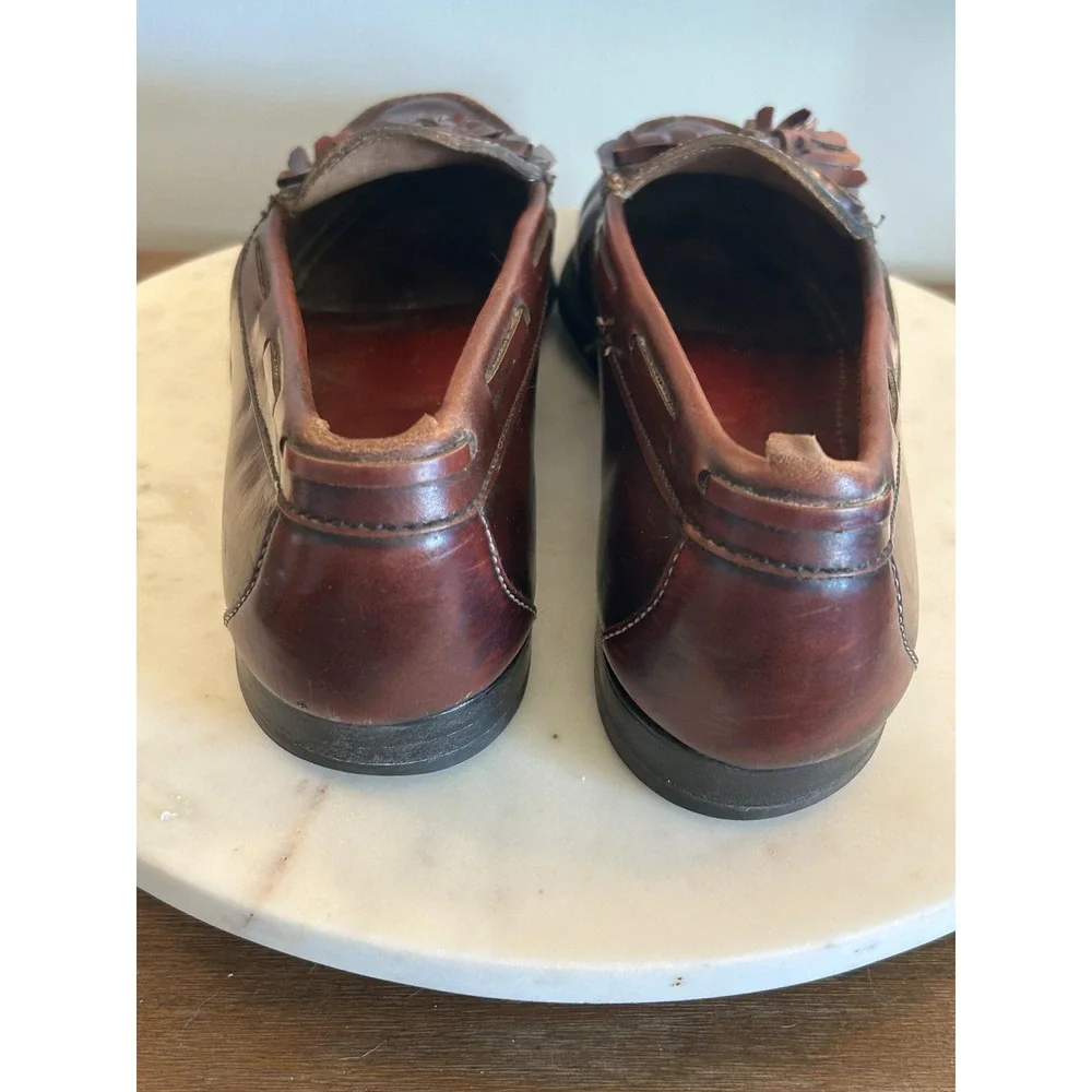 Vintage Cole Haan Tassel Kiltie Loafer‎ Shoes Mens Size 8.5 Made USA 90s